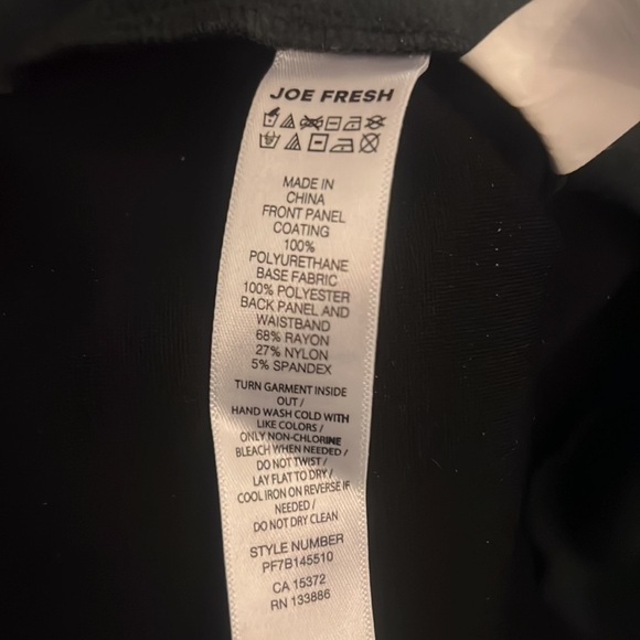 Joe  Fresh Plus Faux Leather Leggings - Picture 7 of 7